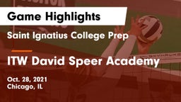 Saint Ignatius College Prep vs ITW David Speer Academy Game Highlights - Oct. 28, 2021