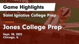 Saint Ignatius College Prep vs Jones College Prep Game Highlights - Sept. 28, 2022