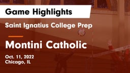Saint Ignatius College Prep vs Montini Catholic  Game Highlights - Oct. 11, 2022