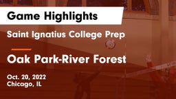 Saint Ignatius College Prep vs Oak Park-River Forest  Game Highlights - Oct. 20, 2022