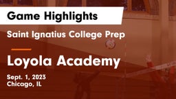 Saint Ignatius College Prep vs Loyola Academy  Game Highlights - Sept. 1, 2023