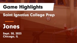 Saint Ignatius College Prep vs Jones Game Highlights - Sept. 30, 2023