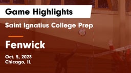 Saint Ignatius College Prep vs Fenwick  Game Highlights - Oct. 5, 2023