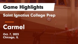 Saint Ignatius College Prep vs Carmel  Game Highlights - Oct. 7, 2023