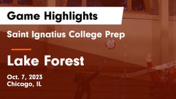 Saint Ignatius College Prep vs Lake Forest  Game Highlights - Oct. 7, 2023