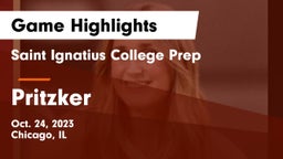 Saint Ignatius College Prep vs Pritzker Game Highlights - Oct. 24, 2023