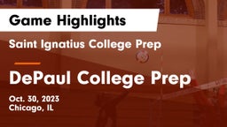 Saint Ignatius College Prep vs DePaul College Prep Game Highlights - Oct. 30, 2023
