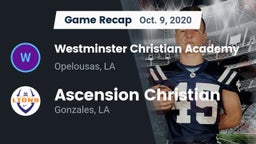 Recap: Westminster Christian Academy  vs. Ascension Christian  2020