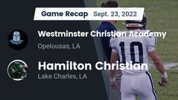 Recap: Westminster Christian Academy  vs. Hamilton Christian  2022