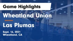 Wheatland Union  vs Las Plumas Game Highlights - Sept. 16, 2021
