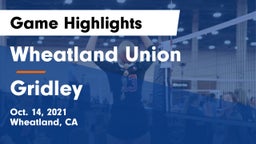 Wheatland Union  vs Gridley Game Highlights - Oct. 14, 2021