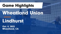 Wheatland Union  vs Lindhurst Game Highlights - Oct. 4, 2023