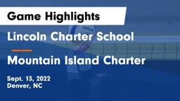 Lincoln Charter School vs Mountain Island Charter  Game Highlights - Sept. 13, 2022