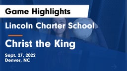 Lincoln Charter School vs Christ the King Game Highlights - Sept. 27, 2022