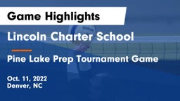 Lincoln Charter School vs Pine Lake Prep Tournament Game Game Highlights - Oct. 11, 2022