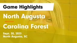 North Augusta  vs Carolina Forest  Game Highlights - Sept. 30, 2023