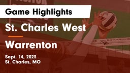 St. Charles West  vs Warrenton  Game Highlights - Sept. 14, 2023