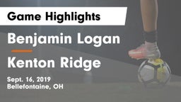 Benjamin Logan  vs Kenton Ridge  Game Highlights - Sept. 16, 2019
