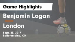 Benjamin Logan  vs London  Game Highlights - Sept. 23, 2019