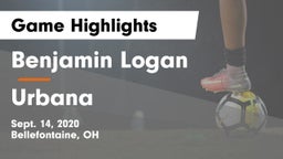 Benjamin Logan  vs Urbana  Game Highlights - Sept. 14, 2020