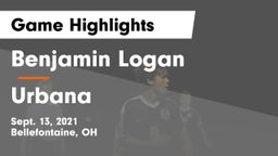 Benjamin Logan  vs Urbana  Game Highlights - Sept. 13, 2021