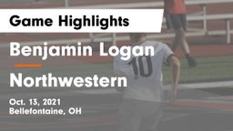 Benjamin Logan  vs Northwestern  Game Highlights - Oct. 13, 2021