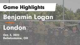 Benjamin Logan  vs London  Game Highlights - Oct. 3, 2022