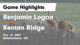 Benjamin Logan  vs Kenton Ridge  Game Highlights - Oct. 17, 2022