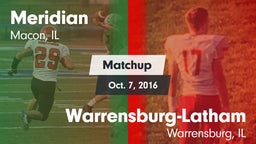 Matchup: Meridian vs. Warrensburg-Latham  2016