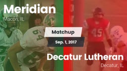 Matchup: Meridian vs. Decatur Lutheran  2017