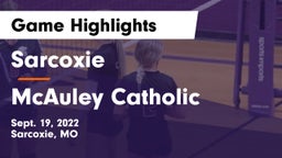 Sarcoxie  vs McAuley Catholic Game Highlights - Sept. 19, 2022