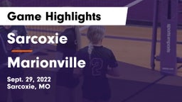 Sarcoxie  vs Marionville  Game Highlights - Sept. 29, 2022