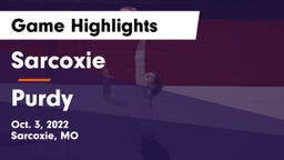 Sarcoxie  vs Purdy  Game Highlights - Oct. 3, 2022