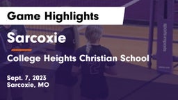 Sarcoxie  vs College Heights Christian School Game Highlights - Sept. 7, 2023