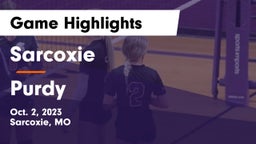 Sarcoxie  vs Purdy Game Highlights - Oct. 2, 2023