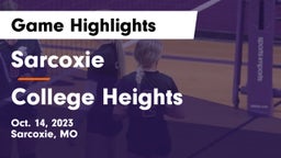 Sarcoxie  vs College Heights Game Highlights - Oct. 14, 2023