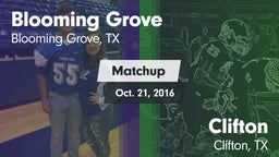 Matchup: Blooming Grove vs. Clifton  2016
