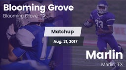 Matchup: Blooming Grove vs. Marlin  2017
