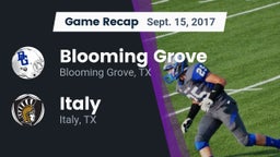 Recap: Blooming Grove  vs. Italy  2017