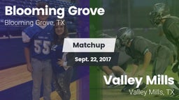 Matchup: Blooming Grove vs. Valley Mills  2017