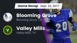 Recap: Blooming Grove  vs. Valley Mills  2017