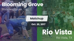 Matchup: Blooming Grove vs. Rio Vista  2017