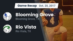 Recap: Blooming Grove  vs. Rio Vista  2017