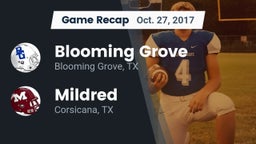 Recap: Blooming Grove  vs. Mildred  2017