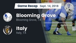 Recap: Blooming Grove  vs. Italy  2018