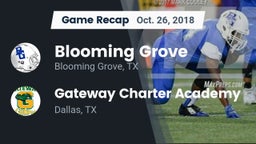 Recap: Blooming Grove  vs. Gateway Charter Academy  2018