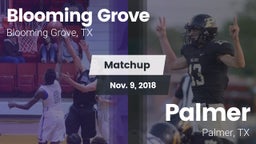 Matchup: Blooming Grove vs. Palmer  2018