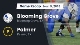 Recap: Blooming Grove  vs. Palmer  2018