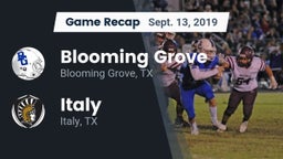 Recap: Blooming Grove  vs. Italy  2019