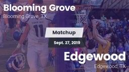 Matchup: Blooming Grove vs. Edgewood  2019